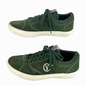 Vans Off the Wall Suede Tennis Shoes Men 7.5 Women 9 Green Sneakers 721356 Great